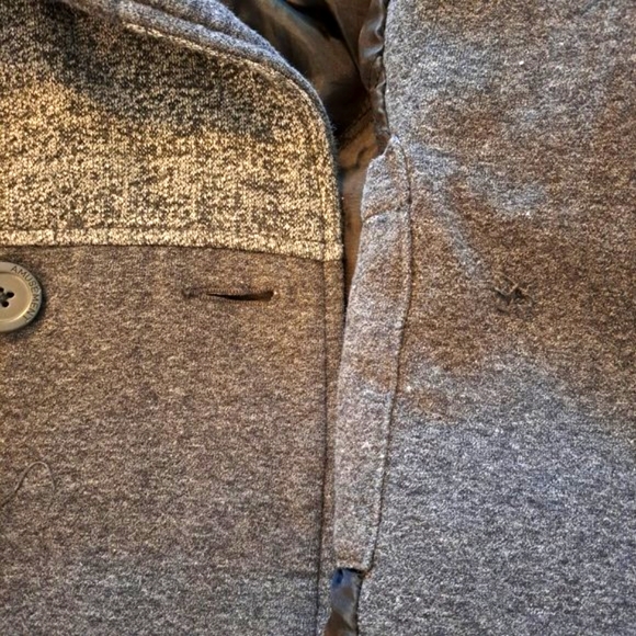 Modern Amusement Gray Colorbock Pea Coat Size Small - Picture 7 of 7